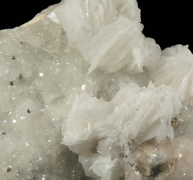 Barite on Fluorite from Caravia-Berbes District, Asturias, Spain