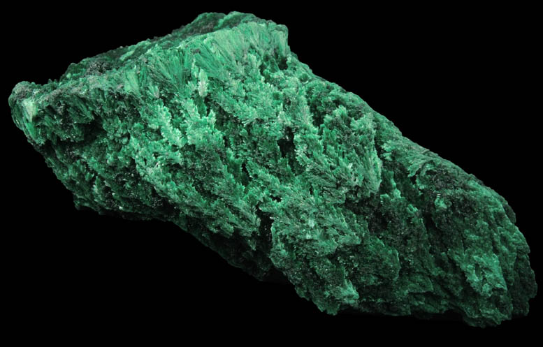 Malachite from Kolwezi Mining District, 240 km WNW of  Lubumbashi, Katanga Copperbelt, Lualaba Province, Democratic Republic of the Congo