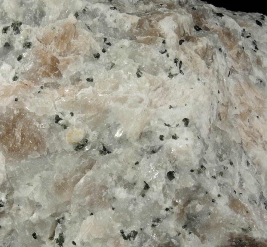 Wollastonite with Diopside in Calcite from Sterling Mine, Ogdensburg, Sterling Hill, Sussex County, New Jersey