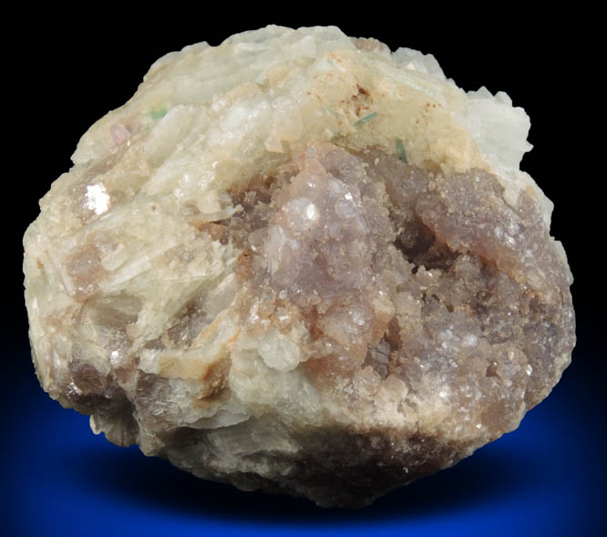 Lepidolite and Elbaite in Albite var. Cleavelandite from Plumbago Mountain, Newry, Oxford County, Maine