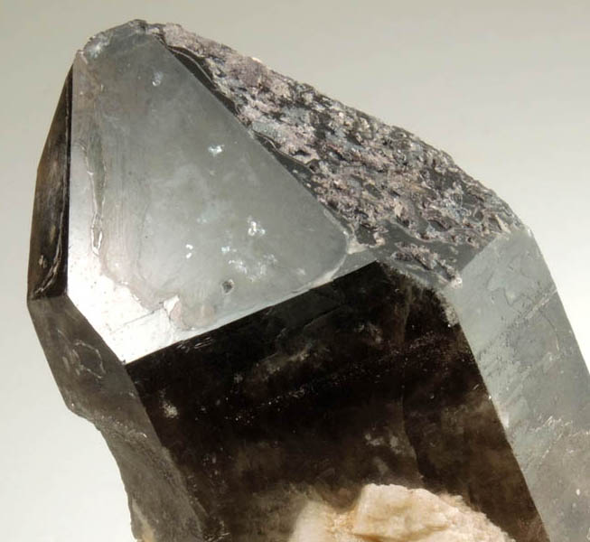 Quartz var. Smoky Quartz plus Microcline from Moat Mountain, west of North Conway, Carroll County, New Hampshire