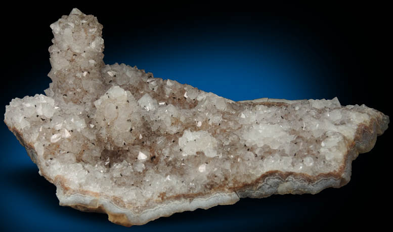 Quartz (stalactitic) with Goethite from Catalan Agate-Amethyst District, Southern Paran Basalt Basin, Artigas, Uruguay