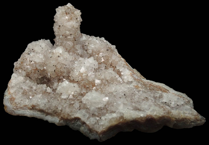 Quartz (stalactitic) with Goethite from Catalan Agate-Amethyst District, Southern Paran Basalt Basin, Artigas, Uruguay