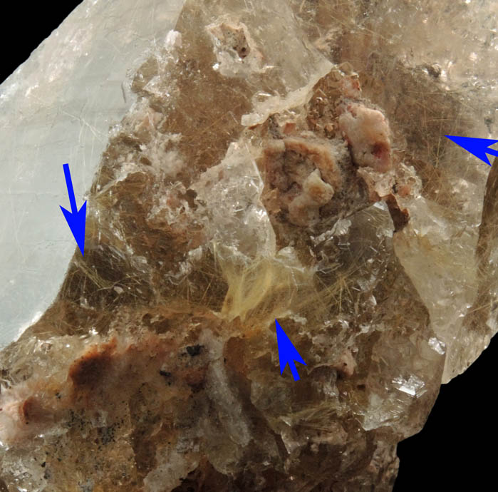 Quartz with Rutile inclusions (Rutilated Quartz) from Novo Horizonte, Bahia, Brazil