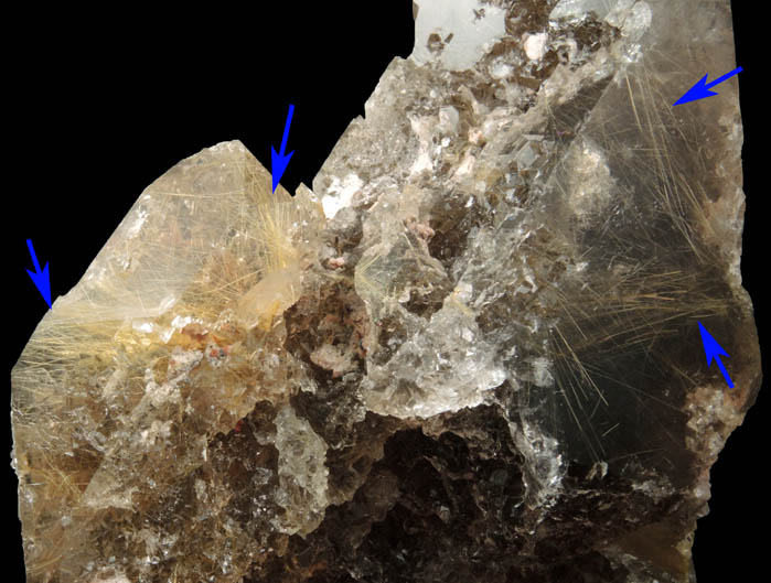 Quartz with Rutile inclusions (Rutilated Quartz) from Novo Horizonte, Bahia, Brazil