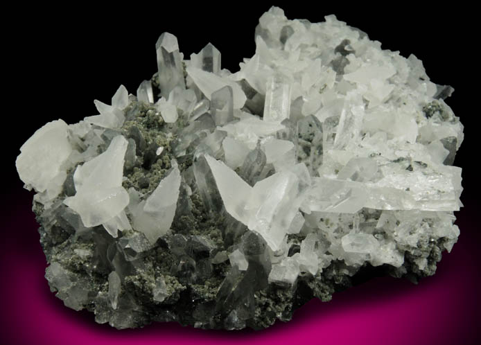 Calcite, Quartz, Chlorite from Madan District, Rhodope Mountains, Bulgaria