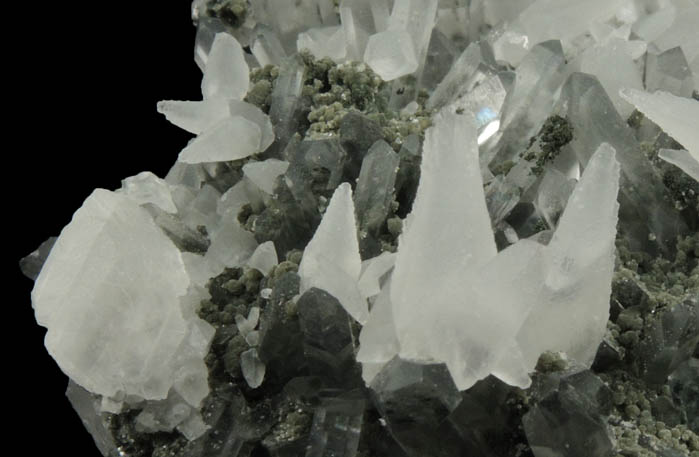 Calcite, Quartz, Chlorite from Madan District, Rhodope Mountains, Bulgaria