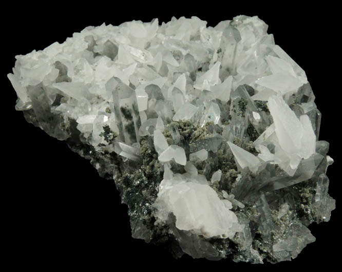 Calcite, Quartz, Chlorite from Madan District, Rhodope Mountains, Bulgaria