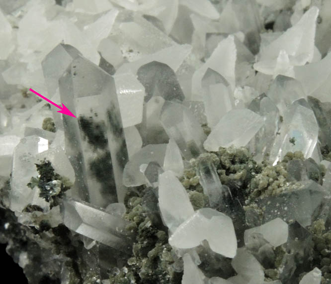 Calcite, Quartz, Chlorite from Madan District, Rhodope Mountains, Bulgaria