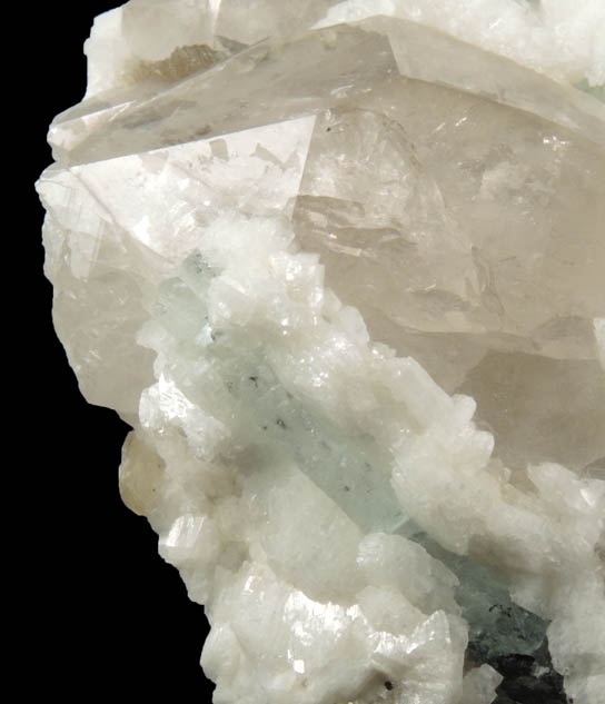 Beryl var. Aquamarine in Quartz, Albite, Muscovite from Skardu Road, Baltistan, Gilgit-Baltistan, Pakistan