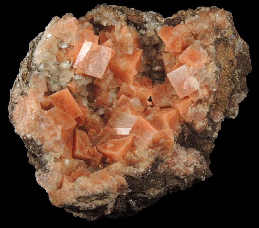 Chabazite with minor Heulandite from Wasson's Bluff, Parrsboro, Nova Scotia, Canada