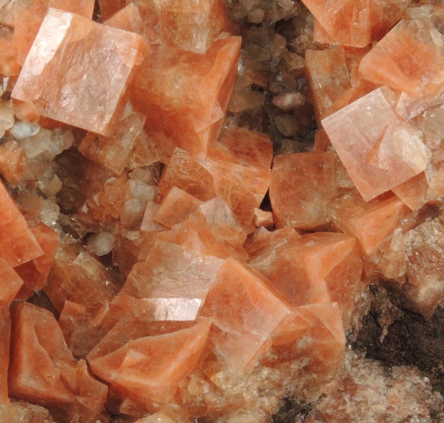 Chabazite with minor Heulandite from Wasson's Bluff, Parrsboro, Nova Scotia, Canada