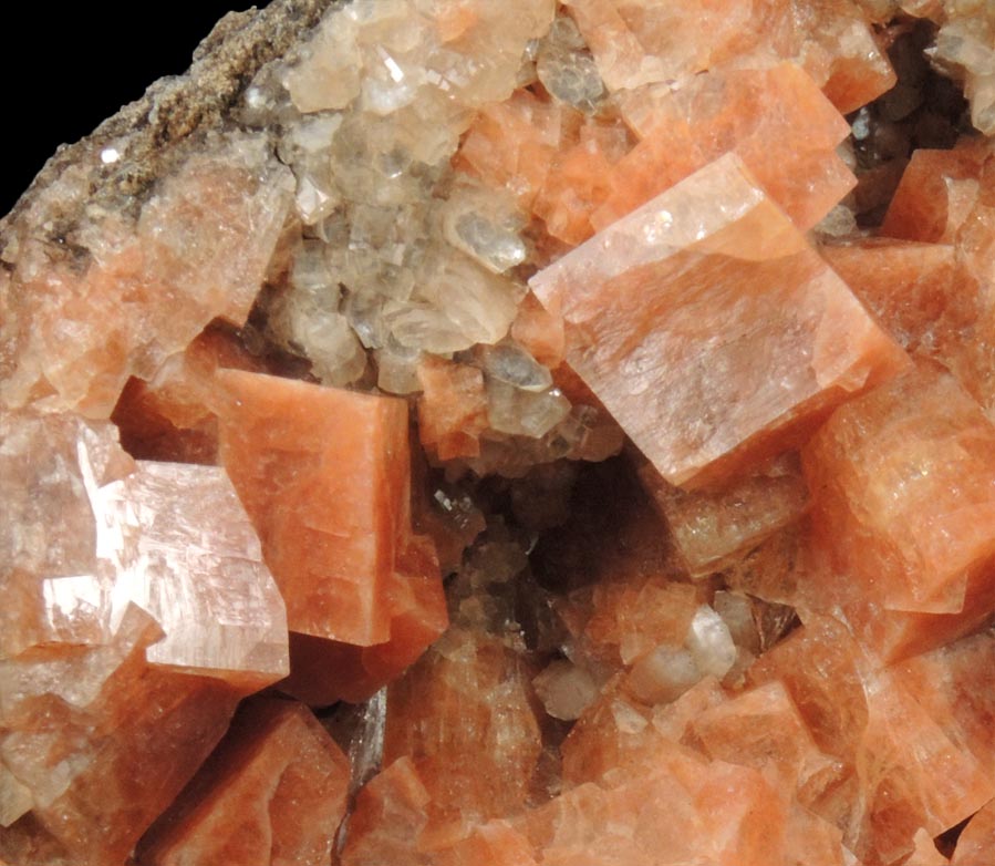 Chabazite with minor Heulandite from Wasson's Bluff, Parrsboro, Nova Scotia, Canada