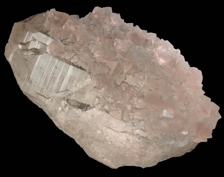 Fluorite on Quartz from Mont Blanc, near Chamonix, Haute-Savoie, France