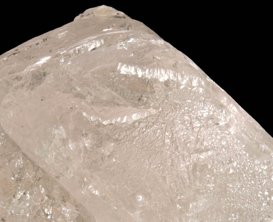 Beryl var. Morganite (etched crystal) from Baulachi, Indus Valley, Gilgit-Baltistan, Pakistan