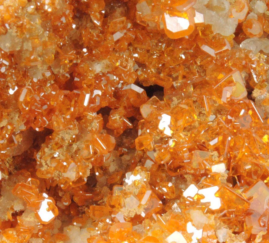 Wulfenite, Calcite, Vanadinite from Ahumada Mine, Sierra de Los Lamentos, Chihuahua, Mexico