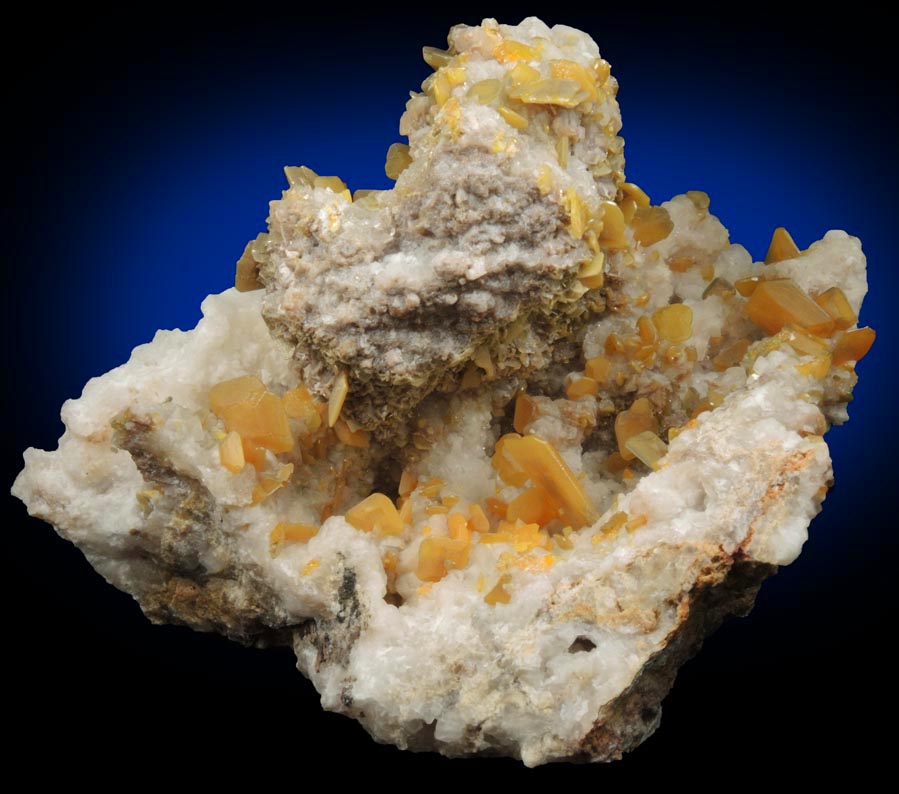 Wulfenite from Hilltop Mine, 2.4 km NNW of Shaw Peak, Chiricahua Mountains, Cochise County, Arizona