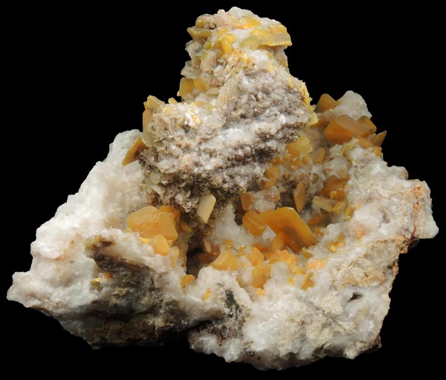 Wulfenite from Hilltop Mine, 2.4 km NNW of Shaw Peak, Chiricahua Mountains, Cochise County, Arizona