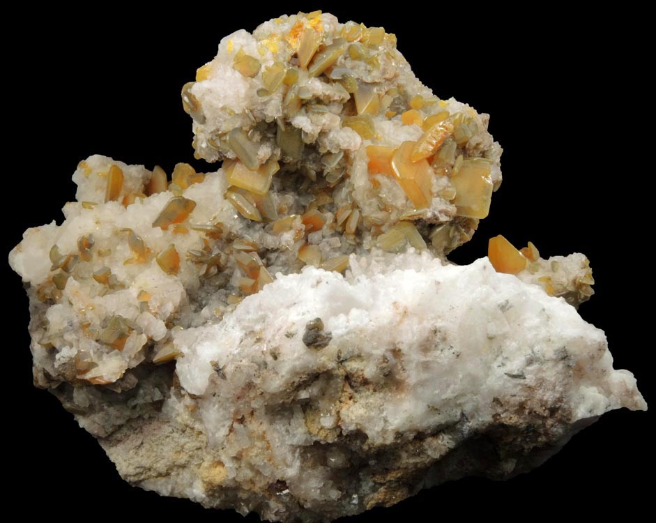 Wulfenite from Hilltop Mine, 2.4 km NNW of Shaw Peak, Chiricahua Mountains, Cochise County, Arizona