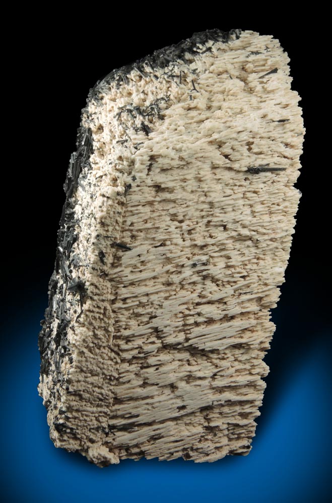 Schorl Tourmaline on Microcline (Baveno-Law Twinned) from Erongo Mountains, 20 km north of Usakos, Damaraland, Namibia