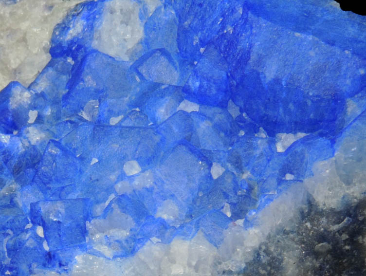 Sodalite with blue Nosean inclusions on Nepheline from Ladjuar Madan, Sar-e-Sang District, Koksha Valley, Badakshan, Afghanistan