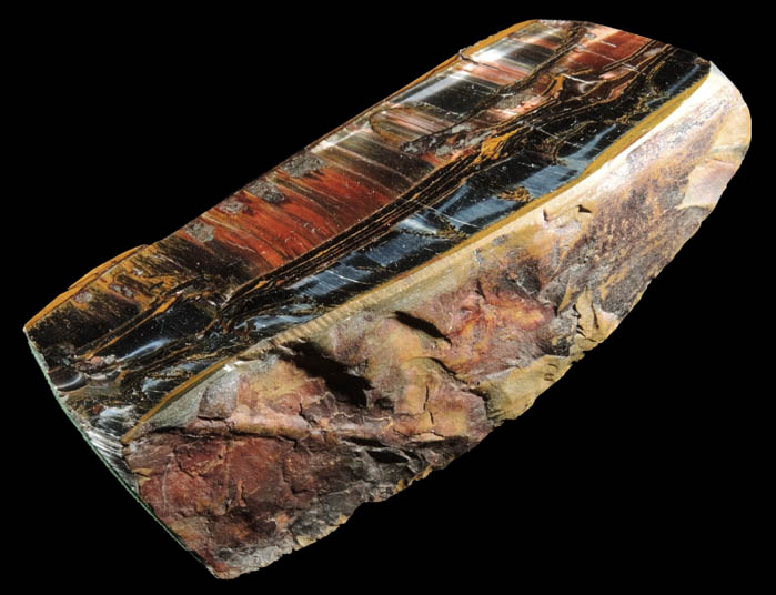 Mara Mamba Tiger Eye (Quartz pseudomorphous after Riebeckite) from Hamersley Ranges, Ashburton, Pilbara, Western Australia, Australia