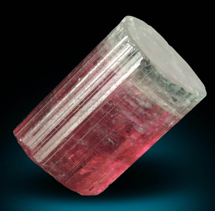 Elbaite var. Bi-colored Tourmaline from Cruzeiro Mine, So Jose da Safira, Minas Gerais, Brazil