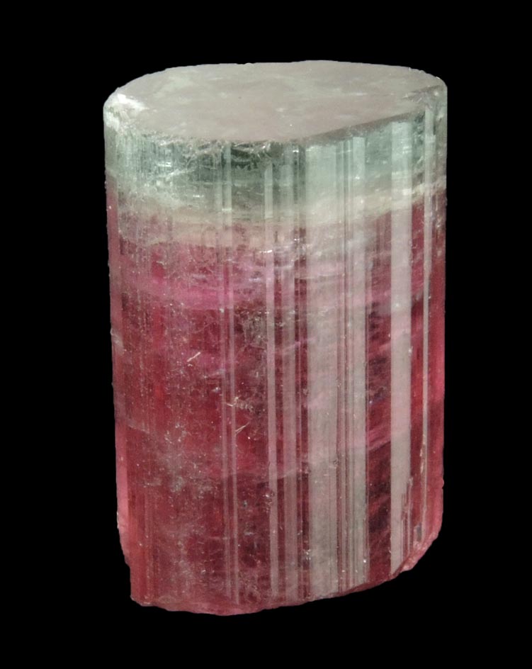 Elbaite var. Bi-colored Tourmaline from Cruzeiro Mine, So Jose da Safira, Minas Gerais, Brazil