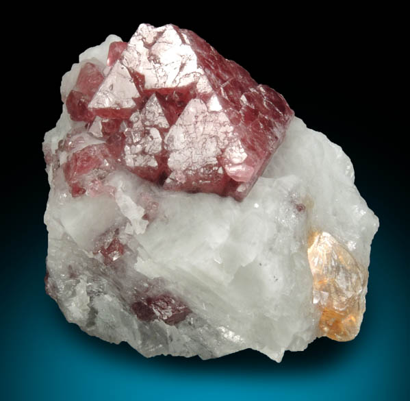 Spinel in marble with Phlogopite from Mayote Mine, Mahenge, Morogoro Region, Tanzania