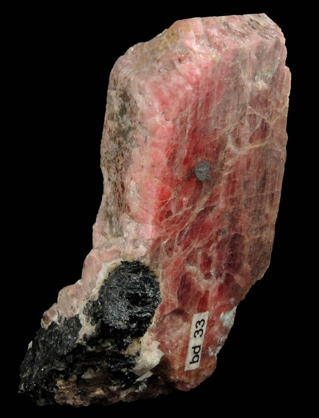 Rhodonite with minor Franklinite, Willemite, Calcite from Franklin Mine, Sussex County, New Jersey (Type Locality for Franklinite)