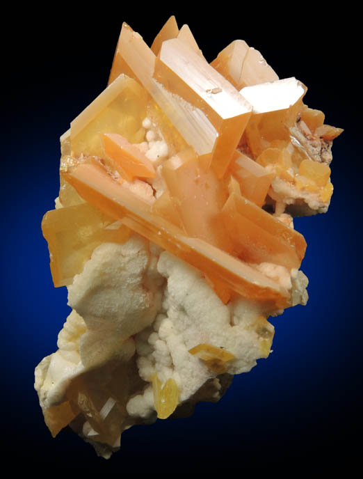 Wulfenite and Mimetite from Mina La Morita (La Morita Mine), Ascensin, Chihuahua, Mexico