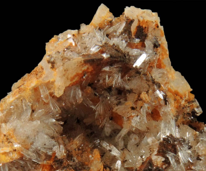 Hemimorphite on Dolomite from Mattie Mae Mine, Rush Creek District, Marion County, Arkansas