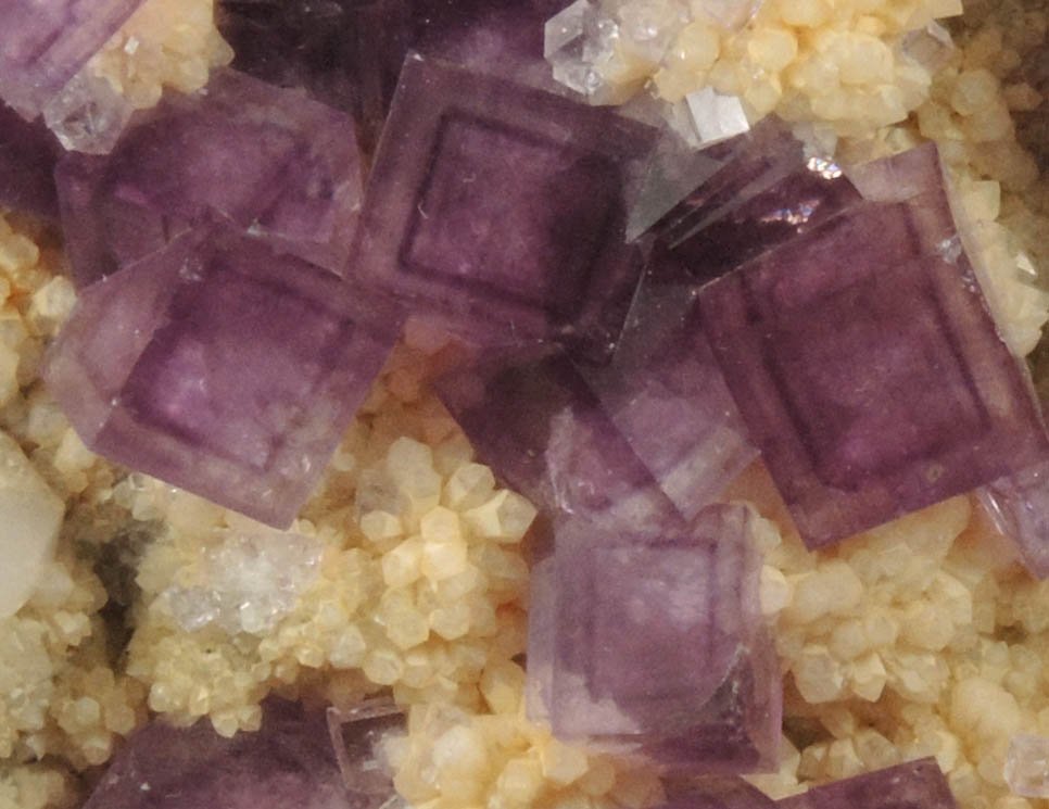 Fluorite on Quartz from Yaogangxian Mine, 32 km southeast of Chenzhou, Hunan, China