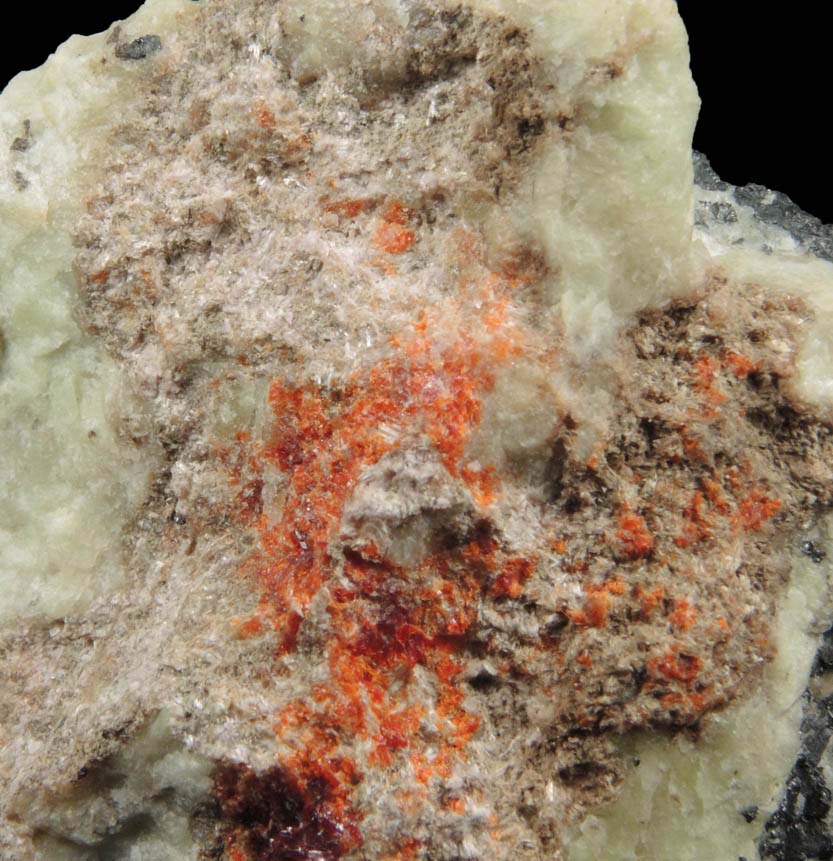 Gageite, Zincite, Willemite, Franklinite from Franklin Mine, Sussex County, New Jersey (Type Locality for Gageite, Franklinite and Zincite)