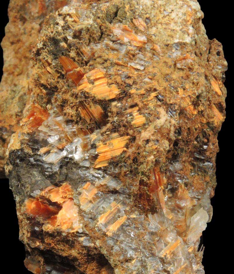 Ludlockite in Gypsum from Mina Ojuela, Mapim, Durango, Mexico