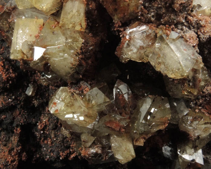 Adamite with unknowns from Mina Ojuela, Mapim, Durango, Mexico