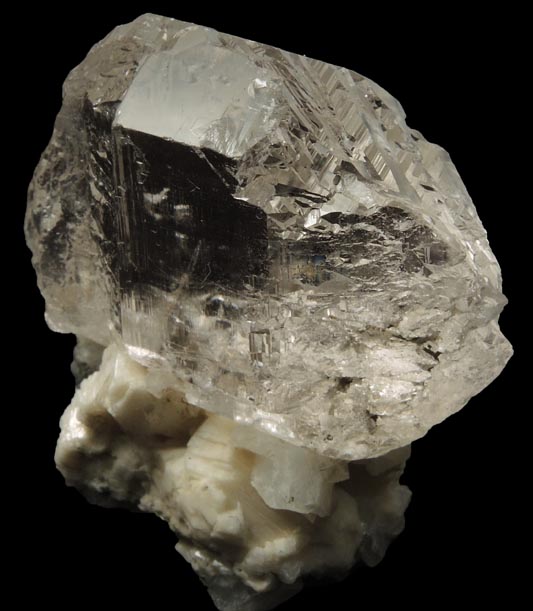 Quartz on Orthoclase var. Adularia from Arondu, Basha Valley, Baltistan, Gilgit-Baltistan, Pakistan