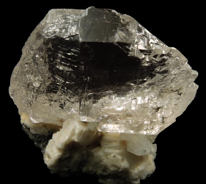 Quartz on Orthoclase var. Adularia from Arondu, Basha Valley, Baltistan, Gilgit-Baltistan, Pakistan