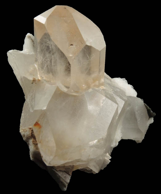 Topaz on Quartz from Shah Nassir Peak, Nyet, Braldu Valley, Gilgit-Baltistan, Pakistan