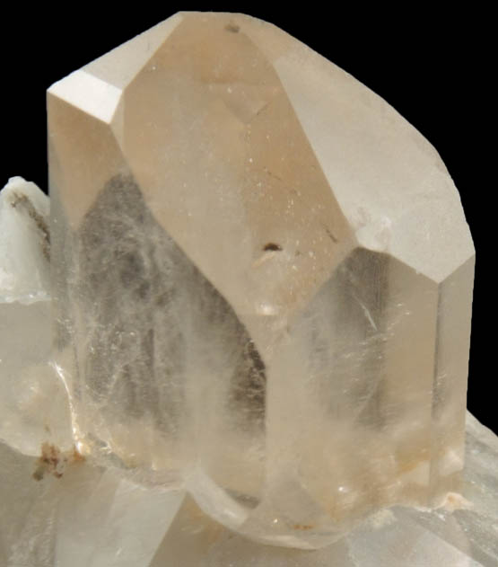 Topaz on Quartz from Shah Nassir Peak, Nyet, Braldu Valley, Gilgit-Baltistan, Pakistan