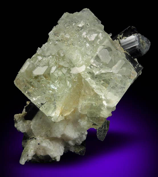 Fluorite, Schorl Tourmaline, Albite from Chamachhu, Haramosh Mountains, Gilgit-Baltistan, Pakistan