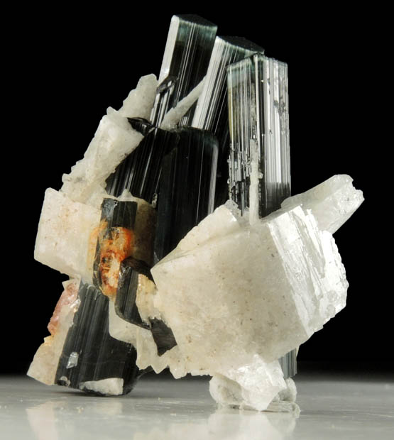 Elbaite-Schorl Tourmaline with Albite from Stak Nala, Skardu Road, Baltistan, Gilgit-Baltistan, Pakistan