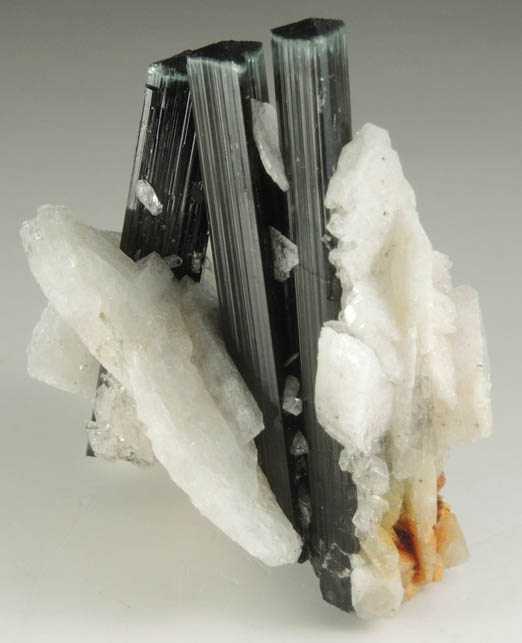 Elbaite-Schorl Tourmaline with Albite from Stak Nala, Skardu Road, Baltistan, Gilgit-Baltistan, Pakistan