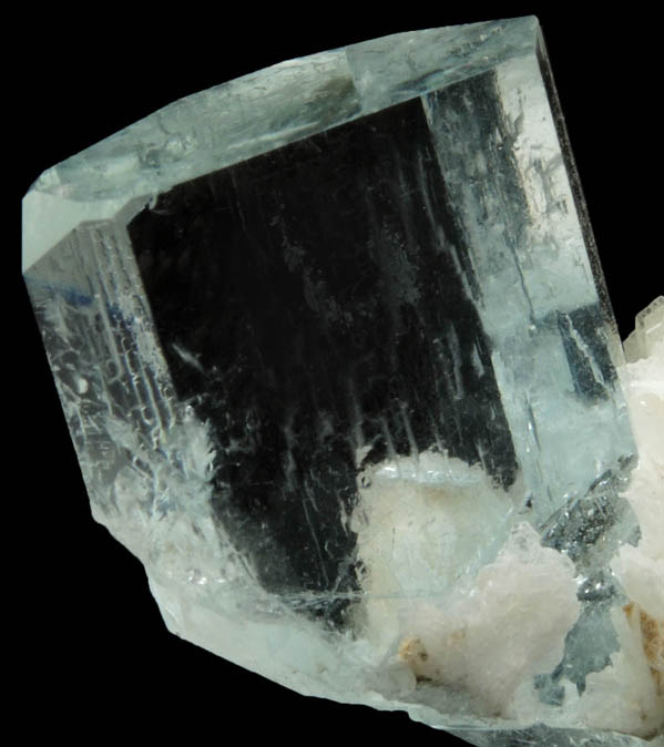 Beryl var. Aquamarine with Albite and Schorl Tourmaline from Shigar Valley, Baltistan, Gilgit-Baltistan, Pakistan