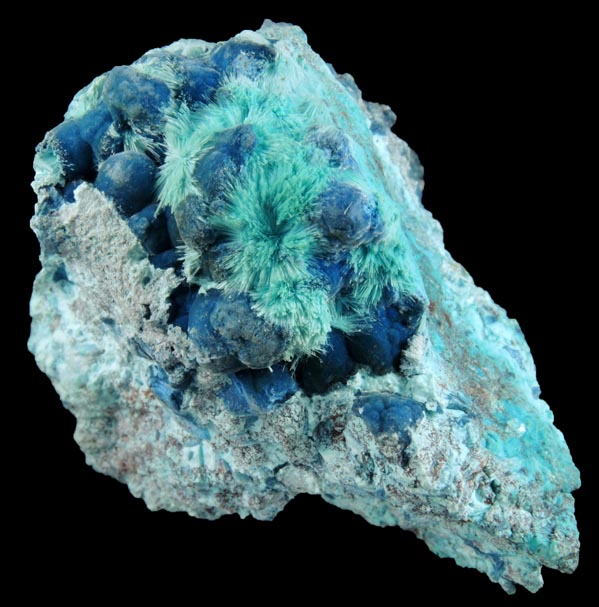 Shattuckite and Ajoite-Chrysocolla from Rancho Jacalito, Cuitaca, Sonora, Mexico