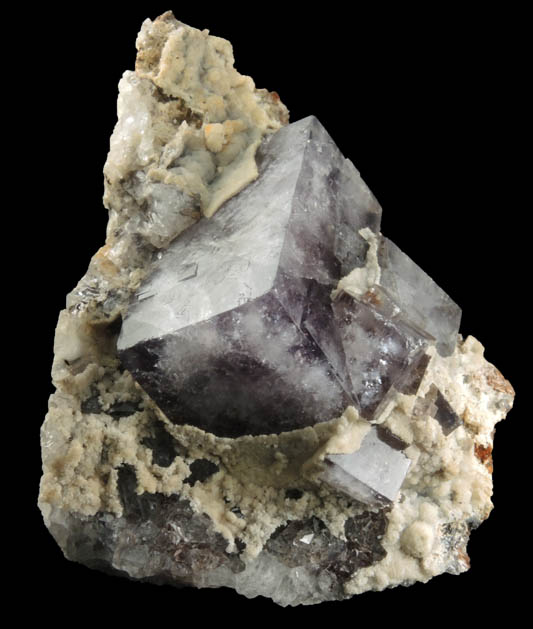 Fluorite with Quartz and Aragonite from Rogerley Mine, Vein pocket, Weardale, County Durham, England