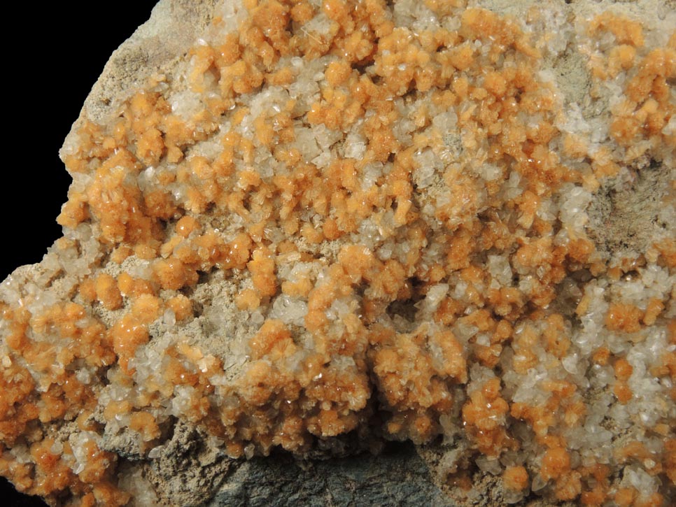 Stilbite and Calcite from Ferrante Quarry, Bernardsville, Somerset County, New Jersey