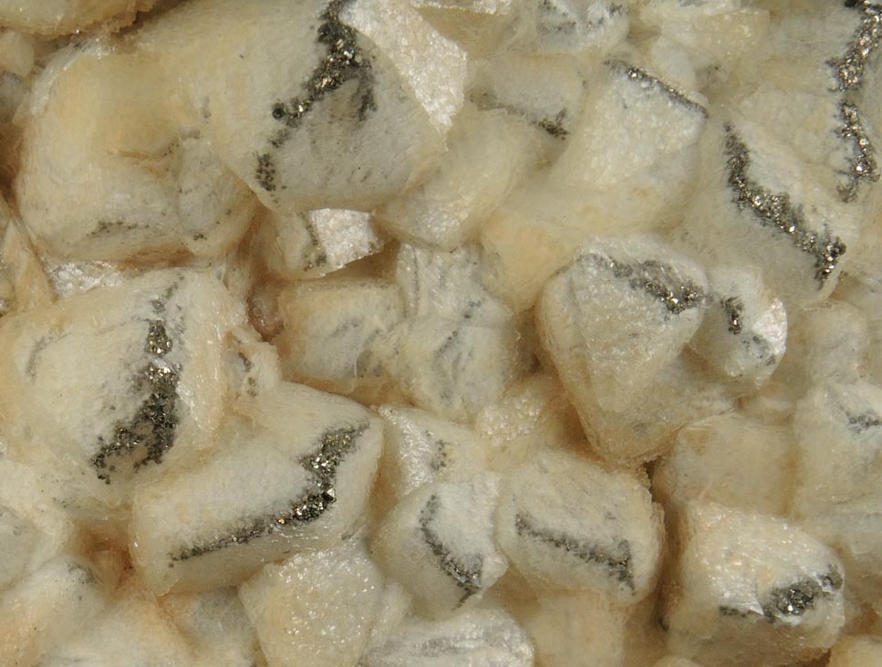 Calcite with Pyrite from Erie Railroad Cut (1909), Bergen Hill, Hudson County, New Jersey