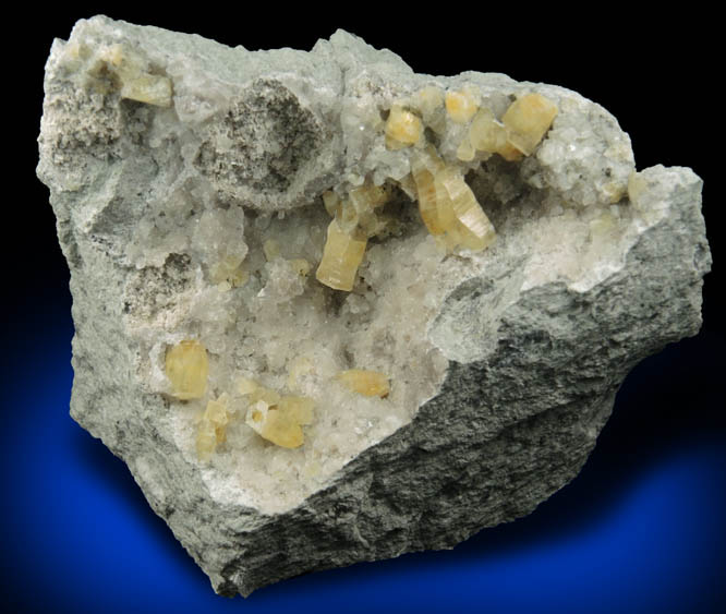 Weloganite and Calcite from Francon Quarry, Montreal, Qubec, Canada (Type Locality for Weloganite)