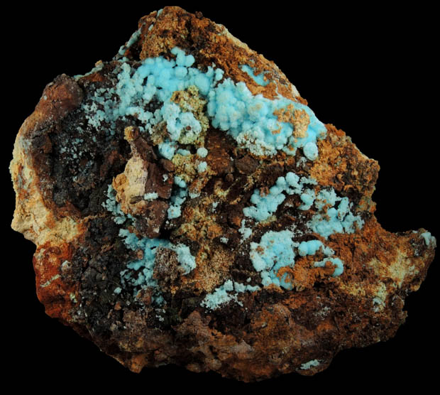 Chalcoalumite from Grandview Mine, Coconino County, Arizona